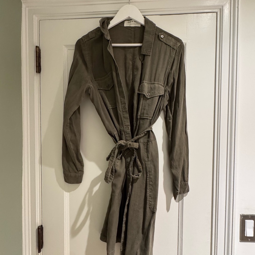 Anthropologie Khaki Utility Jacket